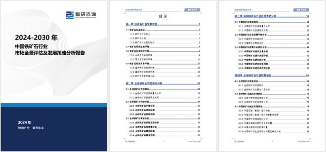 铁矿石行业分析！中国铁矿石行业市场发展前景研究报告（2024版）(图5)